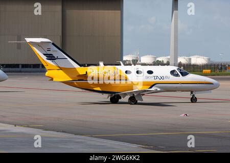 Dutch Sky Taxi Cessna 510 citation Mustang avec enregistrement pH-ORJ à l'aéroport d'Amsterdam Schiphol Banque D'Images