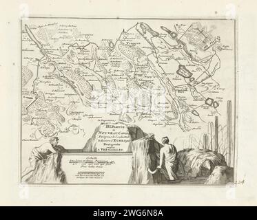 Plan du nouveau chenal de Pontgouin à Versailles (partie III), ca. 1702, 1702 - 1703 imprimer carte du nouveau canal qui conduit l'eau de l'Eure de Pontgouin à Versailles (partie III). Plaque n° 224 dans les estampes composées d'un total de 276 planches numérotées de villes fortes et forteresses renommées dans le contexte de la guerre de succession d'Espagne. Pour la plupart, ces documents ont été copiés dans les documents anonymes français : dans les Forces de l'Europe et dans : le Théâtre de la Guerre, dans les pays-Bas, tous deux publiés à l'origine par Nicolas de fer à Paris (1693-1697) dans le cadre de la Banque D'Images