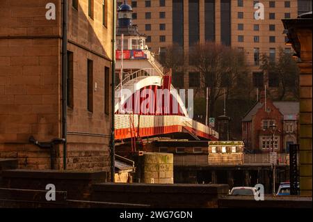 Ponts de Newcastle : structures emblématiques reliant le paysage urbain. Banque D'Images