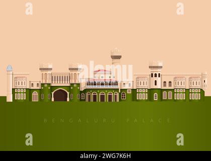 Bengaluru Palace - Bangalore City stock Illustration comme fichier EPS 10 Illustration de Vecteur