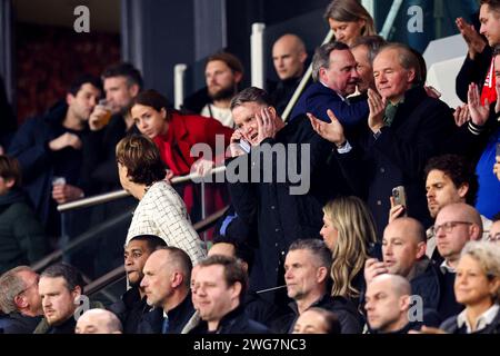 Amsterdam, pays-Bas. 3 février 2024. AMSTERDAM, PAYS-BAS - 3 FÉVRIER : Louis van Gaal lors du match néerlandais d'Eredivisie entre l'AFC Ajax et le PSV au Johan Cruijff Arena le 3 février 2024 à Amsterdam, pays-Bas. (Photo de Peter Lous/Orange Pictures) crédit : dpa/Alamy Live News Banque D'Images