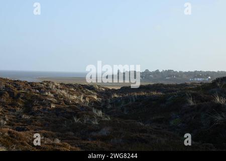 Landschaft an der Westküste der Insel Sylt in der Nordsee, 26.01.2024 Schleswig-Holstein Deutschland *** paysage sur la côte ouest de l'île de Banque D'Images