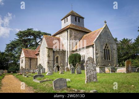 HAMPSHIRE, Royaume-Uni - 19 septembre 2006. St Marys Church Breamore, une église anglo-saxonne à New Forest, Hampshire, Royaume-Uni Banque D'Images