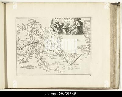 Carte du nouveau canal de Pontgouin à Versailles (partie II), 1726, 1726 imprimer carte du nouveau canal qui conduit l'eau de l'Eure de Pontgouin à Versailles (partie II). Plaque n° 60 dans la troisième partie de l'ouvrage : les Forces de l'Europe, Asie, Afrique et Amerique ... Comme Aussi les cartes des Côtes de France et d'Espagne de 1726, cette première partie avec 238 planches numérotées à la main de villes fortes et forteresses renommées dans le contexte de la guerre de succession d'Espagne 1701-1713. Pour la plupart, ces documents ont été copiés dans les archives françaises anonymes de villes fortes renommées et pour Banque D'Images