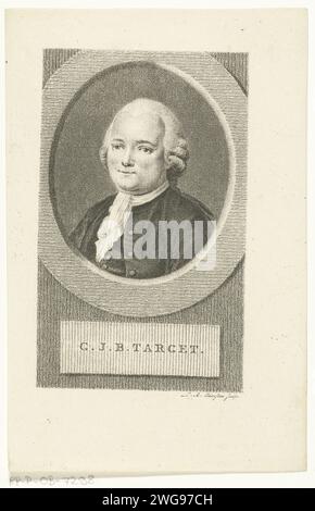 Portrait de Guy-Jean-Baptiste cible, Lambertus Antonius Claessens, c. 1792 - c. 1808 tirage Amsterdam gravure sur papier Banque D'Images