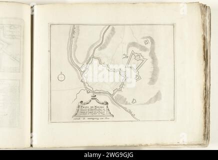 Plan de Prats-de-Mollo-la-Preste, ca. 1702, 1702-1703 imprimer carte des renforts pour la ville française de prats-de-mollo-la-preste. Plaque n° 272 dans l'ouvrage imprimé composé d'un total de 276 planches numérotées de villes fortes et forteresses renommées dans le contexte de la guerre de succession d'Espagne. Pour la plupart, ces documents ont été copiés dans les archives françaises anonymes : dans les Forces de l'Europe et dans : le Théâtre de la Guerre, dans les pays-Bas, tous deux publiés à l'origine par Nicolas de fer à Paris (1693-1697) dans le cadre de la guerre de neuf ans. Titre et inscriptions dans l'album Banque D'Images