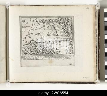 Carte du Frioul, 1617, 1617 imprimer carte de la région du Frioul, autour de la ville de Gradisca, 1 juillet 1617. Dans la légende le titre en 3 lignes en allemand. En bas à droite avec stylo numéroté : 386. L'impression fait partie d'un album. Cartes de gravure papier Cologne de pays ou régions distincts Friuli Venezia Giulia. Gradiscan Banque D'Images