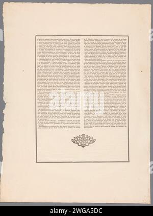 Editeur 'idée de la gravure', impressions de M. de Marcenay de Ghuy, Antoine de Marcenay de Ghuy (attribution rejetée), 1711 - 1734 impression typographique papier Banque D'Images