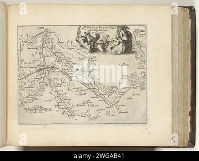 Plan du nouveau chenal de Pontgouin à Versailles (partie II), ca. 1693-1696, 1693 - 1696 imprimer carte du nouveau canal qui conduit l'eau de la rivière Eure de Pontgouin à Versailles (partie II), ca. 1693-1696. Avec des nymphes d'eau et des dieux de rivière. Partie de la cinquième partie (1696) de l'ouvrage dans lequel les huit parties des Forces de l'Europe sont publiées entre 1693 et 1697. L’œuvre imprimée est composée de 175 planches avec des plans (de Sébastien le Prestre, Seigneur de Vauban) de villes fortes et de forteresses renommées de la guerre de neuf ans. Titre et inscriptions en français. Imprimeur : Francepublisher Banque D'Images