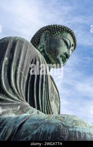 La statue du Grand Bouddha de Kamakura à Kotokuin, Japon Banque D'Images