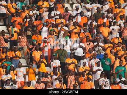 Bouaké, Côte d'Ivoire. Février 03 2024 : // lors d'un match de quart de finale de la coupe d'Afrique des Nations Côte d'Ivoire vs Mali, au Stade de la paix, Bouaké, Côte d'Ivoire. Kim Price/CSM crédit : CAL Sport Media/Alamy Live News Banque D'Images