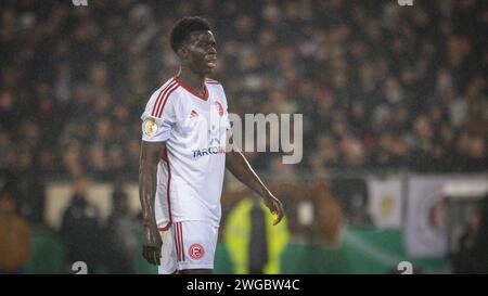 Hambourg, Allemagne. 30 janvier 2024. Joshua Quarshie (F95) FC Pauli - Fortuna Düsseldorf 30.01.2024 Copyright (nur für journalistische Zwecke) by Banque D'Images