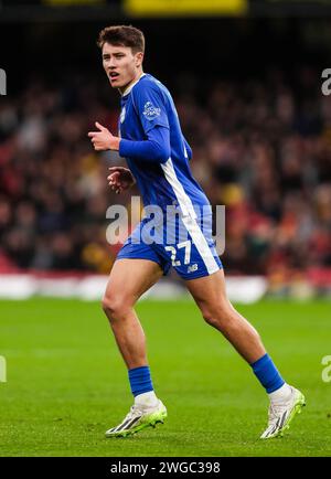 Rubin Colwill de Cardiff City en action lors du Sky Bet Championship Match à Vicarage Road, Watford. Date de la photo : Samedi 3 février 2024. Banque D'Images