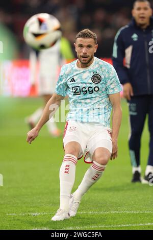 Amsterdam, pays-Bas. 3 février 2024. AMSTERDAM, PAYS-BAS - 3 FÉVRIER : Jordan Henderson lors du match néerlandais d'Eredivisie entre l'AFC Ajax et le PSV au Johan Cruijff Arena le 3 février 2024 à Amsterdam, pays-Bas. (Photo de Peter Lous/Orange Pictures) crédit : dpa/Alamy Live News Banque D'Images