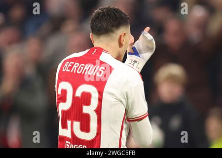 Amsterdam, pays-Bas. 3 février 2024. AMSTERDAM, PAYS-BAS - 3 FÉVRIER : Steven Berghuis lors du match néerlandais d'Eredivisie entre l'AFC Ajax et le PSV au Johan Cruijff Arena le 3 février 2024 à Amsterdam, pays-Bas. (Photo de Peter Lous/Orange Pictures) crédit : dpa/Alamy Live News Banque D'Images