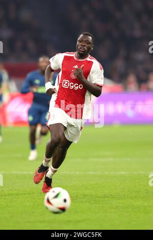 Amsterdam, pays-Bas. 3 février 2024. AMSTERDAM, PAYS-BAS - 3 FÉVRIER : Brian Brobbey lors du match néerlandais d'Eredivisie entre l'AFC Ajax et le PSV au Johan Cruijff Arena le 3 février 2024 à Amsterdam, pays-Bas. (Photo de Peter Lous/Orange Pictures) crédit : dpa/Alamy Live News Banque D'Images