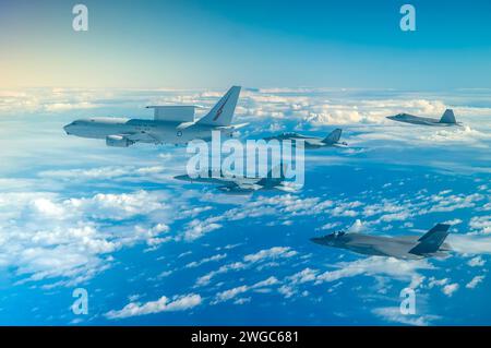 Sentry Aloha 24-01, The Pacific Ocean on Jan. 30, 2024. Photo de courtoisie de la marine américaine Banque D'Images