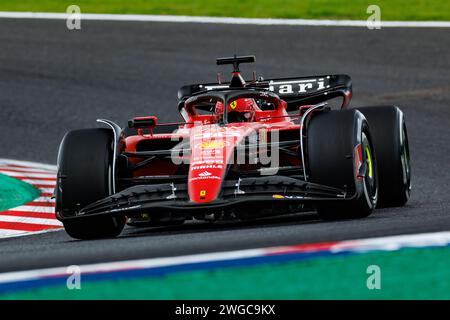Circuit du Grand Prix de Suzuka, 4 février 2024 : Charles Leclerc (MCO) de Ferarri lors du Grand Prix de formule 1 du Japon 2023 Banque D'Images