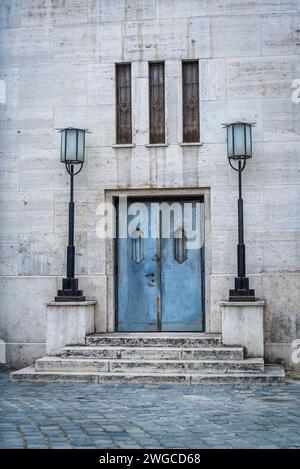 Détail de la synagogue de la rue Dohány, deuxième plus grande synagogue du monde, Budapest, Hongrie Banque D'Images