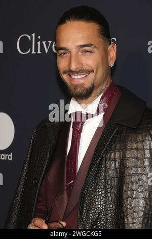 Beverly Hills, ca. 03 février 2024. Maluma au 66e GRAMMY Awards Pre-GRAMMY Gala & GRAMMY Salute to Industry Icons honorant Jon Platt au Beverly Hilton le 03 février 2024 à Beverly Hills, Californie. Crédit : Faye Sadou/Media Punch/Alamy Live News Banque D'Images