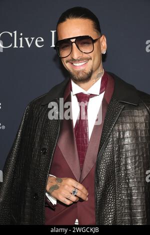 Beverly Hills, ca. 03 février 2024. Maluma au 66e GRAMMY Awards Pre-GRAMMY Gala & GRAMMY Salute to Industry Icons honorant Jon Platt au Beverly Hilton le 03 février 2024 à Beverly Hills, Californie. Crédit : Faye Sadou/Media Punch/Alamy Live News Banque D'Images