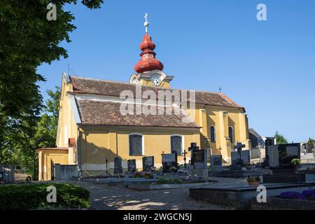 Église paroissiale de Stephan, Frauendorf an Der Schmida Im Weinviertel NÖ, Autriche Banque D'Images