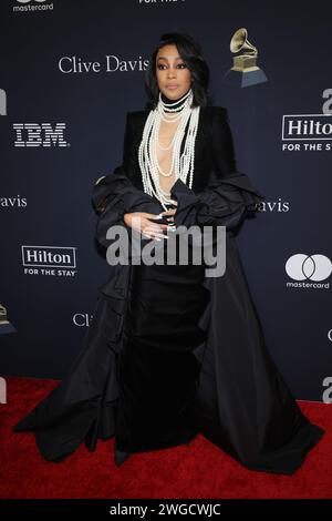 Beverly Hills, ca. 03 février 2024. Monica au 66e GRAMMY Awards Pre-GRAMMY Gala & GRAMMY Salute to Industry Icons honorant Jon Platt au Beverly Hilton le 03 février 2024 à Beverly Hills, Californie. Crédit : Faye Sadou/Media Punch/Alamy Live News Banque D'Images