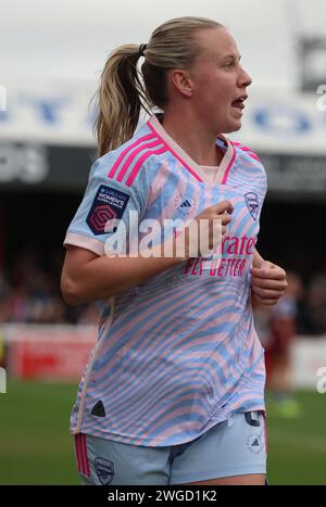 Dagenham, Royaume-Uni. 04 février 2024. DAGENHAM, ANGLETERRE - 04 FÉVRIER : Beth Mead d'Arsenal lors du match de la Barclays FA Women's Super League entre West Ham United Women et Arsenal Women au Chigwell Construction Stadium le 04 février 2024 à Dagenham, Angleterre crédit : action Foto Sport/Alamy Live News Banque D'Images