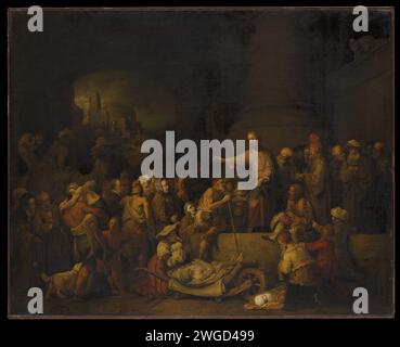 Christ guérissant les malades Christian Wilhelm Ernst Dietrich 1742 Banque D'Images