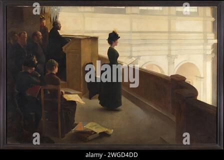 La répétition d'orgue Henry Lerolle 1885 Banque D'Images