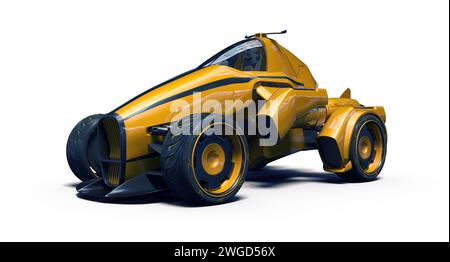 Rendu 3D d'un concept car générique sans marque Banque D'Images