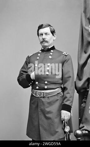 Portrait de George B. McClellan. Circa 1860-65. Très probablement 1861. Par Mathew Brady. Banque D'Images