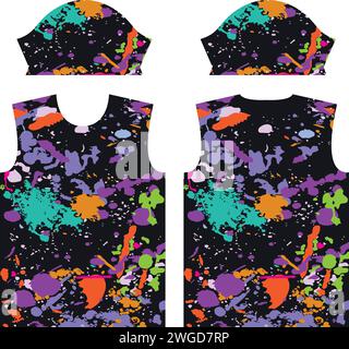 T-shirt et Jersey Design pour sublimation Print, Illustration de Vecteur