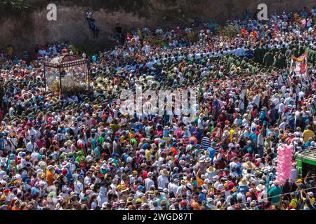 Procession de la Vierge Divina Pastora dans la ville de Barquisimeto, État de Lara, Venezuela. Banque D'Images