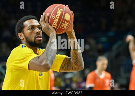 Berlin, Deutschland 04. Februar 2024 : 1. BBL - 2023/2024 - Alba Berlin vs. Ratiopharm Ulm im Bild : Sterling Brown (Alba Berlin) Banque D'Images