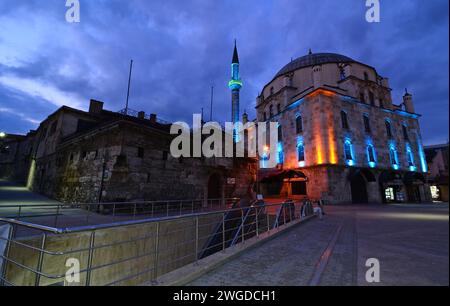 Une vue nocturne depuis Bolu, Turquie Banque D'Images