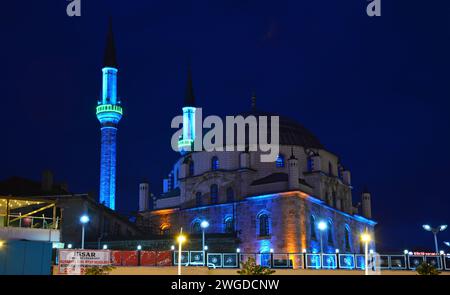 Une vue nocturne depuis Bolu, Turquie Banque D'Images