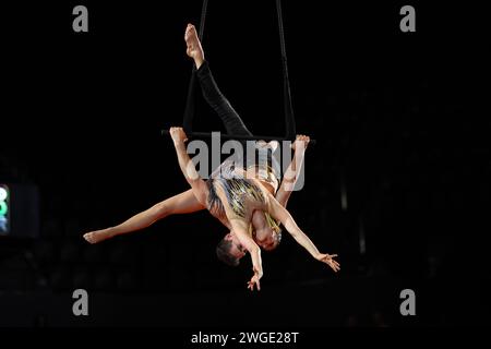 Thierry Larret/Maxppp. Judo International. Paris Grand Chelem. Accor Arena Bercy, Paris (75), le 4 fevrier 2024. Crédit ILLUSTRATION : MAXPPP/Alamy Live News Banque D'Images