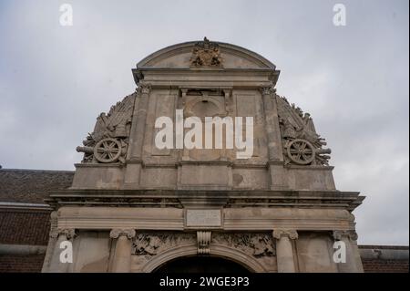 Fort de Tilbury et les canons qui gardent Londres et la Tamise depuis le XVIe siècle, à Tilbury, Essex, Royaume-Uni Banque D'Images