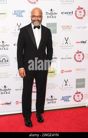 The Mayfair Hotel, Londres, Royaume-Uni. 4 février 2024. Jeffrey Wright photographié lors de la 44e cérémonie des London Critics' Circle film Awards. Photo de Julie Edwards./Alamy Live News Banque D'Images