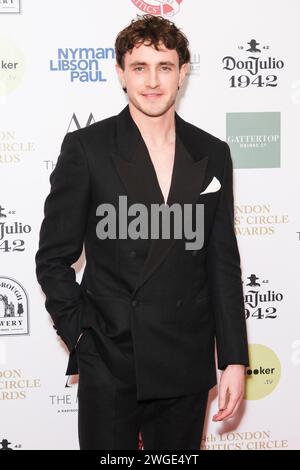 The Mayfair Hotel, Londres, Royaume-Uni. 4 février 2024. Paul Mescal photographié lors de la 44e cérémonie des London Critics' Circle film Awards. Photo de Julie Edwards./Alamy Live News Banque D'Images