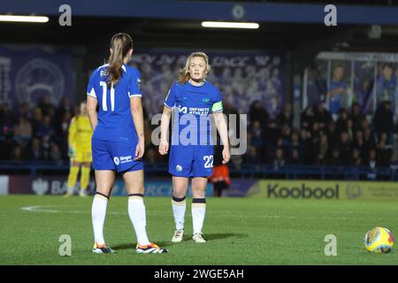 Kingsmeadow, Kingston, Royaume-Uni. 04 février 2024. Erin Cuthbert (Chelsea 22) lors du match WSL entre Chelsea et Everton à Kingsmeadow, Kingston, Royaume-Uni, le 04 février 2024 (Bettina Weissensteiner/SPP) crédit : SPP Sport Press photo. /Alamy Live News Banque D'Images