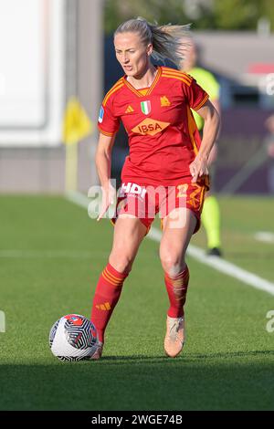 Rome, Italie. 4 février 2024, Stadio Tre Fontane, Roma, Italie ; Serie A Women Football ; Roma versus Juventus ; Anja Sonstevold d'AS Roma crédit : Roberto Ramaccia/Alamy Live News Banque D'Images