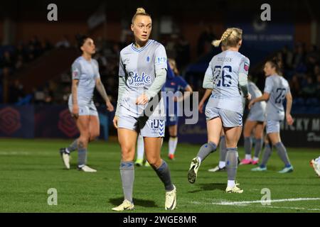 Kingsmeadow, Kingston, Royaume-Uni. 04 février 2024. Hanna Bennison (10 Everton) lors du match WSL entre Chelsea et Everton à Kingsmeadow, Kingston, Royaume-Uni, le 04 février 2024 (Bettina Weissensteiner/SPP) crédit : SPP Sport Press photo. /Alamy Live News Banque D'Images