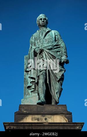 Statue de Robert Dundas, 2e vicomte Melville, fils de Henry Dundas, Melville Crescent, Édimbourg, Écosse, Royaume-Uni. Banque D'Images