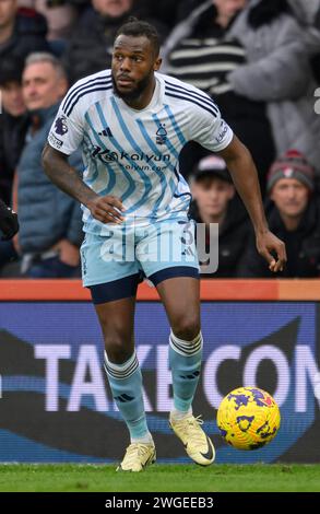 Bournemouth, Royaume-Uni. 30 janvier 2024. Bournemouth, Angleterre, 4 février 2024 : Nuno Tavares de Nottingham Forest lors du match de Premier League entre Bournemouth et Nottingham Forest au Vitality Stadium de Bournemouth, Angleterre (David Horton/SPP) crédit : SPP Sport Press photo. /Alamy Live News Banque D'Images