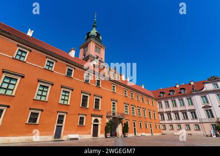 Château royal dans la vieille ville de Varsovie, Pologne Banque D'Images