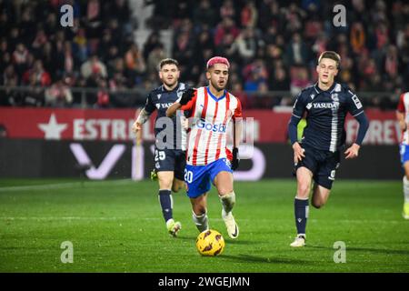 Gérone, Gérone, Espagne, Espagne. 3 février 2024. Match entre Girona FC et Real Sociedad dans le cadre de la Liga à l'Estadio Montilivi le 3 février 2024 à Gérone, Espagne. (Photo de Sara AribÃ³/PxImages) (image de crédit : © Sara ARIB/PX Imagens via ZUMA Press Wire) USAGE ÉDITORIAL SEULEMENT! Non destiné à UN USAGE commercial ! Banque D'Images