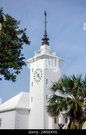 Hôtel de ville et centre des arts, rue Church, ville de Hamilton, paroisse de Pembroke, Bermudes Banque D'Images