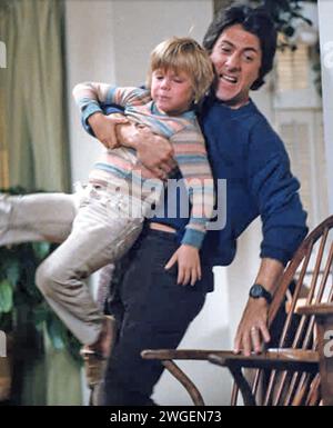 KRAMER v. KRAMER 1979 Columbia Pictures film avec Dustin Hoffman dans le rôle de Ted Kramer et Justin Henry dans le rôle de son fils Henry Banque D'Images